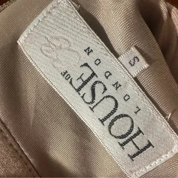 House Of CB Charnell Blush Scuba Jersey Jumpsuit, Size Small - Picture 3 of 4